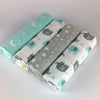 Newborn Baby 4 Pcs Cotton Receiving Blanket Swaddle Baby Bedsheet.