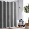 Shower Curtains Thick Grey Imitation Linen Fabric Waterproof Bath Curtains For Bathroom Bathtub Large Wide Modern Bathing Cover