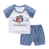 Boys and Girls 2 Pcs Summer Infant Clothes Set for Kids T-Shirt Shorts Outfits Cotton Casual Clothes