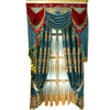 Curtain Contemporary European Design Chenille Cloth Blackout Curtains Gold Silk Embroidery