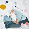 Newborn Baby Blankets Comfortable Swaddle Cotton Wrap Soft Cozy Baby Blanket.
