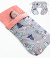 Newborn Baby Blanket Warm Fleece Stroller Cover Quilt