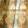 Curtain Contemporary European Design Chenille Cloth Blackout Curtains Gold Silk Embroidery