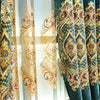 Curtain Contemporary European Design Chenille Cloth Blackout Curtains Gold Silk Embroidery