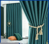 Linen Curtain Thickening Double-sided Linen High Shading Jacquard Curtain.